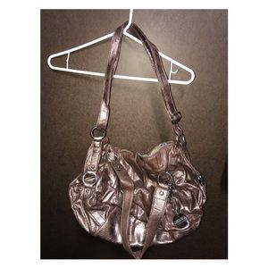 Jennifer Lopez metallic purse